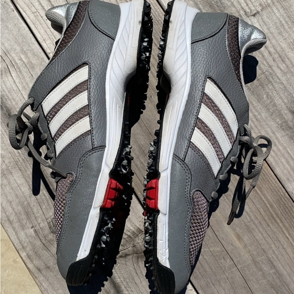 Adidas Adiwear Traxion Gray Athletic Golf Shoes Size 8
